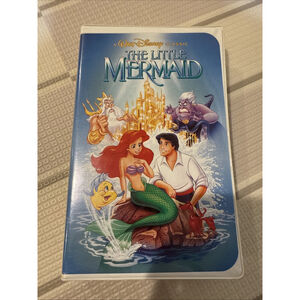 Vintage Disney Little Mermaid VHS 1990 Original Banned Cover Art Diamond edition